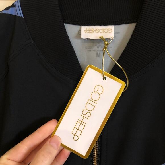 NWT Goldsheep Lightning Fit Bolt Blue Windbreaker Jacket and Legging Set Medium - Picture 3 of 12